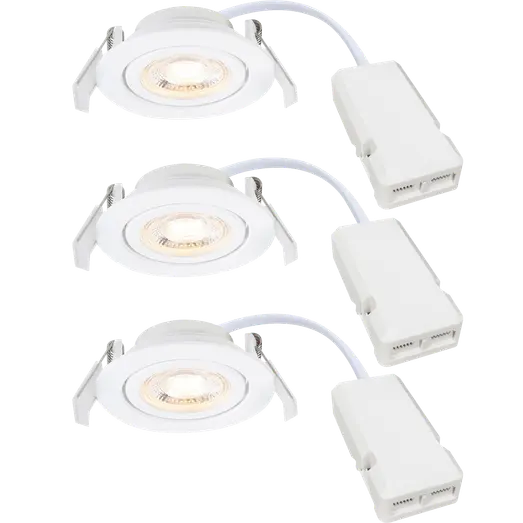 Nordlux Monolo 3-kit indbygningsspot hvid