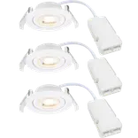 Nordlux Monolo 3-kit indbygningsspot hvid