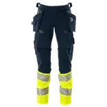 Mascot Accelerate Safe bukser med hængelommer mørk marine/hi-vis gul