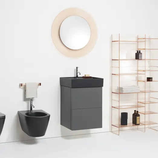 Laufen Kartell væghængt toilet Glossy sort