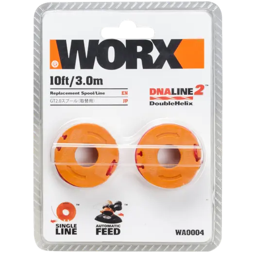 Worx trådspole Ø1,65 mm 3 meter - 2-pak