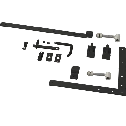 PLUS Tangent enkeltlåge 95×140 cm sort inkl. sort beslag