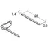 Scanbad batteridrevet skuffelys 1,3x1,3x27 cm
