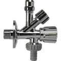 Nil-hane m/aftapventil 1/2"x10 mm forkromet 