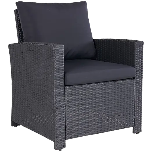 Langø loungestol sort