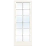 Swedoor sprossedør SP12 glas hvid stående 40x725x2040 mm