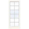 Swedoor sprossedør SP12 glas hvid stående 40x725x2040 mm
