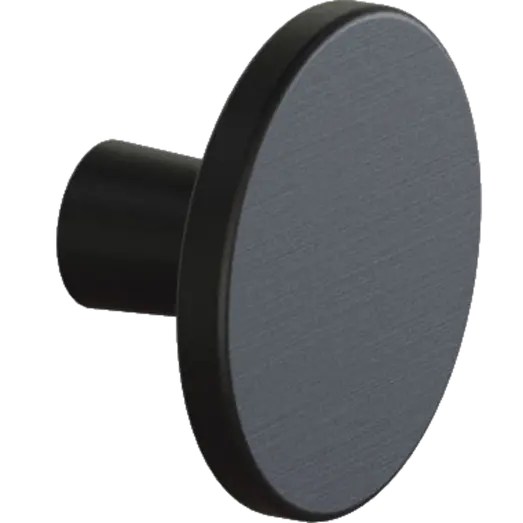 Scanbad Button knopgreb Ø42mm i sort plastik