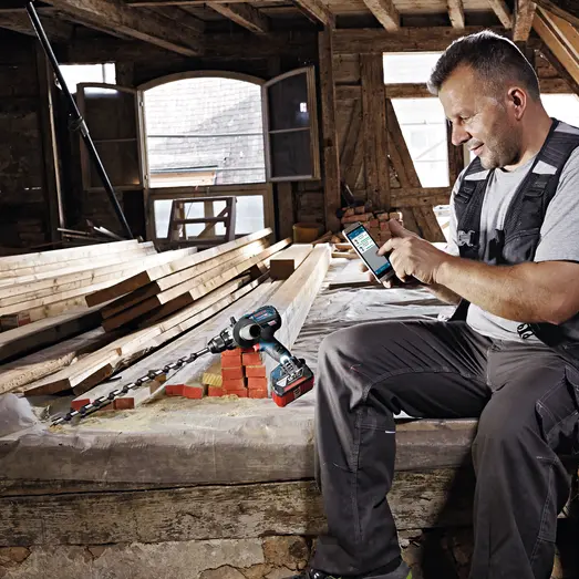 Bosch GSR 18V-110 C bore/-skruemaskine 3x5,0Ah battteri/lader i L-Boxx