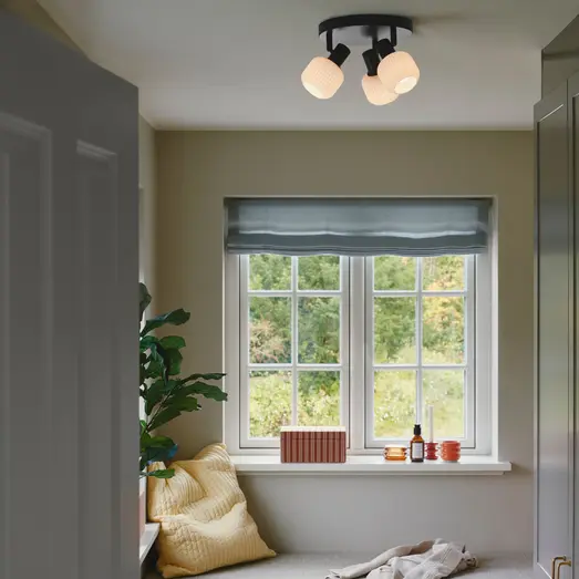 Nordlux Milford mini 3-Rondel loftslampe E14 sort