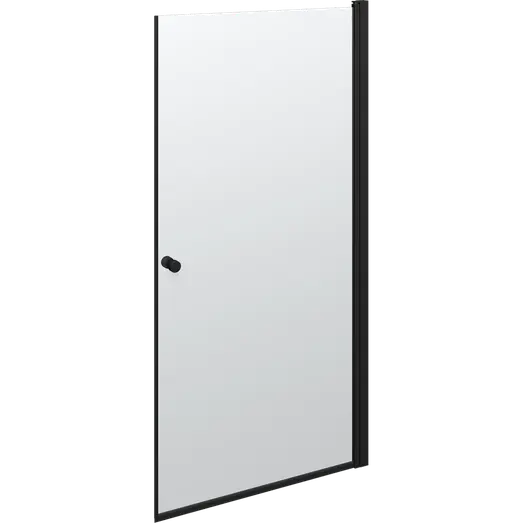 Scanbad brusedør 99x200 cm mat sort