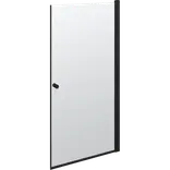 Scanbad brusedør 99x200 cm mat sort