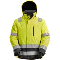 Snickers Allroundwork vinterjakke vandtæt klasse 3 hi-vis gul/sort