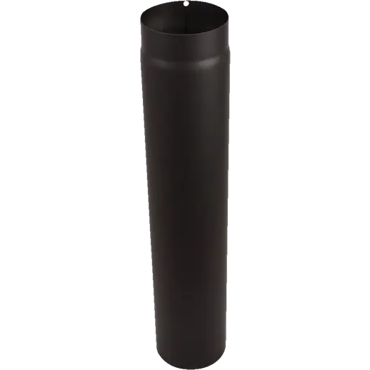 Varde pejserør med indkravning sort, 75 cm