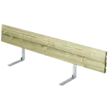 Plus ryglæn til plankebænk 166 cm