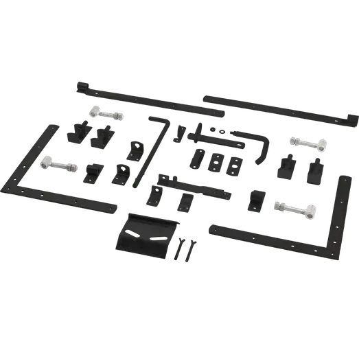 PLUS Linea dobbeltlåge 300×80 cm sort inkl. sort beslag