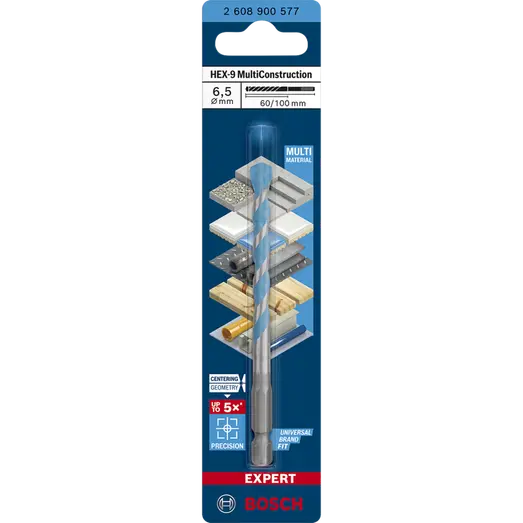 Bosch EXPERT HEX-9 MultiConstruction-bor 6,5x60x100 mm