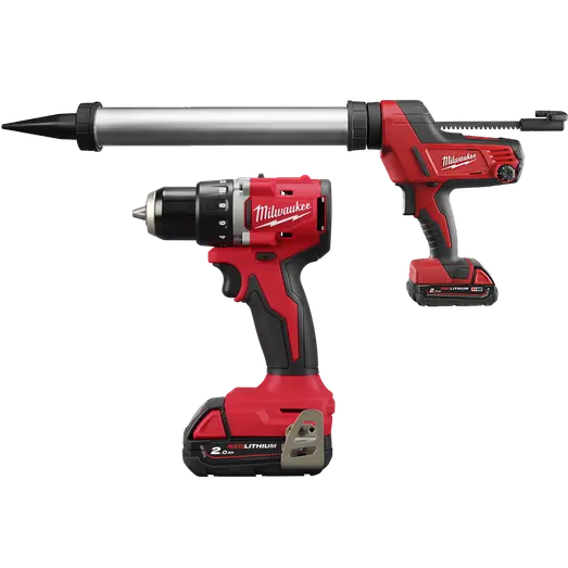 Milwaukee M18 BPP2T-202 Powerpack elværktøjssæt