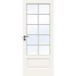 Swedoor sprossedør SP10 glas hvid 40x2040 mm