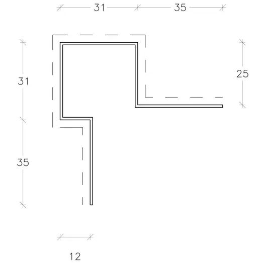 ETEX CEDRAL LAP UDV. HJ. ASYM.