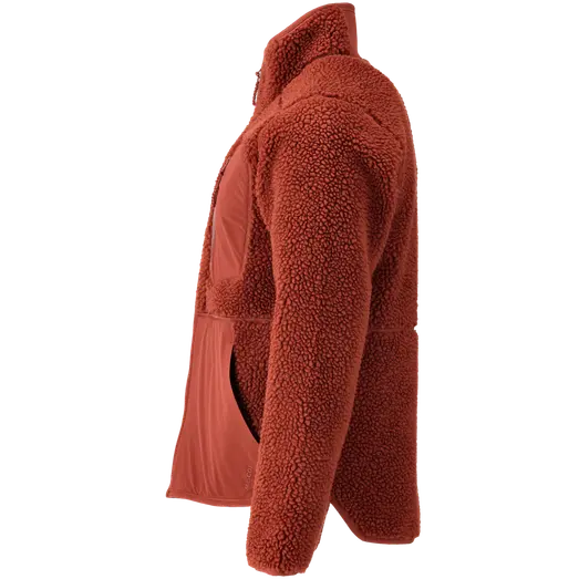 Mascot Customized fiberpelsjakke med lynlås efterårsrød