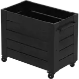 Cubic Blomsterkasse med hjul 87x50 cm