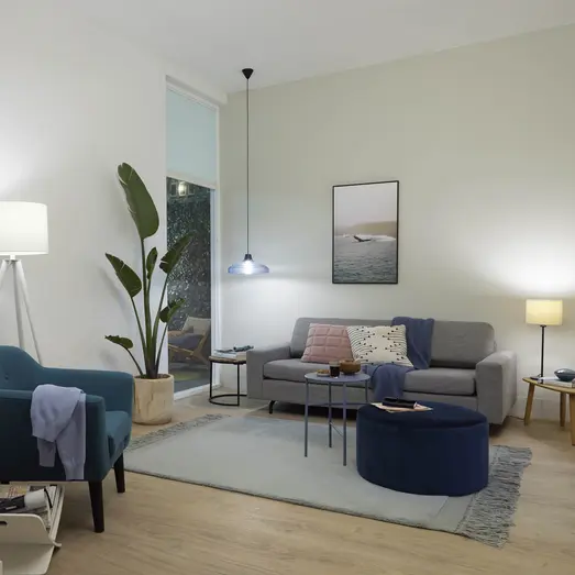 Philips Smart WiZ white LED pære E27 8,5W standard mat