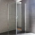 Milobad brusehjørne lige 90x195x90 cm x 5 mm