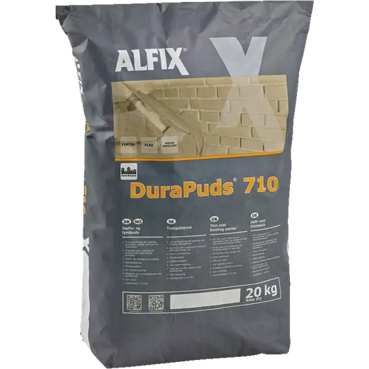 ALFIX, Durapuds 710 fiberpuds, 20 kg, grå