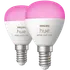 Philips Hue krone pære E14 4,3W hvid/farve ambiente 2 pak