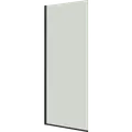 Scanbad brusevæg D 99x197,8cm mat sort/klart glas