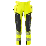 Mascot Accelerate Safe bukser med hængelommer hi-vis gul/mørk marine