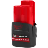 Milwaukee M12™ HIGH OUTPUT™ 2,5 Ah batteri