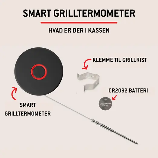 Weber smart termometer og grillrist-sensor Bluetooth®
