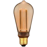 Nordlux Deco E27 ST64 retro dim dekorativ pære 1800K guldfarvet