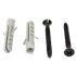 Roliba gulvskrue 3x30 mm sort 10 stk.