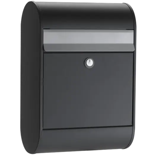 Allux 5000 postkasse med cylinderlås - sort