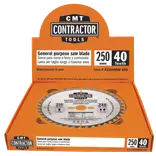 CMT Z40 savklinge 250x30 mm med 5 stk. Contractor