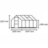 Halls ICON 6 4,9 m² sort m/3 mm hærdet glas og fundament