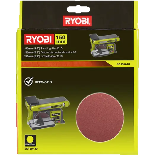 Ryobi SD150A10 slibeskiver Ø150 mm K80 10 stk