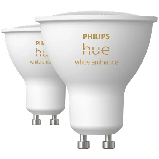 Philips Hue White ambiance 4.2W GU10 2-pak