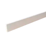 HT 38H fyr forkantliste 1 rund kant hvid 9x33x4450 mm