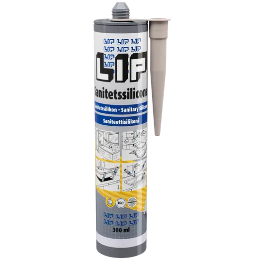 LIP Sanitetssilicone 300 ml lysegrå