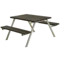 PLUS Alpha bord/bænkesæt 118 cm RePlast Sort