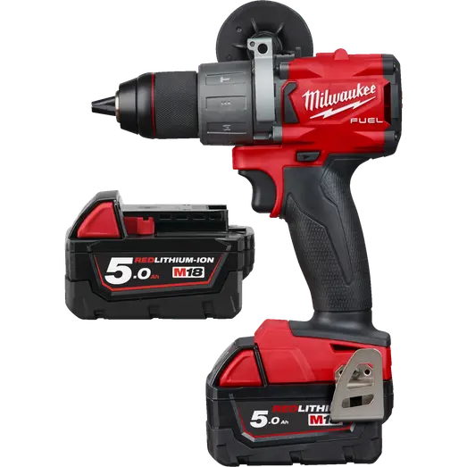 Milwaukee M18 FDP2-502X 18V Fuel slagboremaskine 2x5.0 Ah batterier og lader