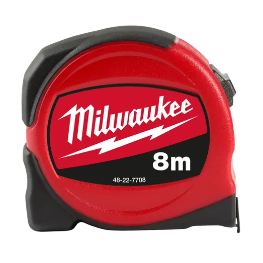 Milwaukee S8/25 mm slimline målebånd 8 m