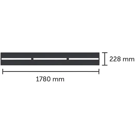 Halls integreret foldbar lamelhylde t/ICON 6 3,7 m²