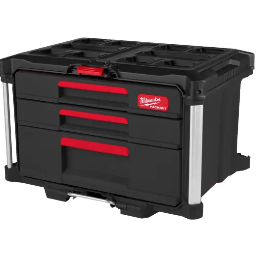 Milwaukee packout kuffert med 2+1 skuffe