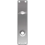 Jasa langskilt m/vrider t/ASSA 233x53x5 mm børstet rustfrit stål