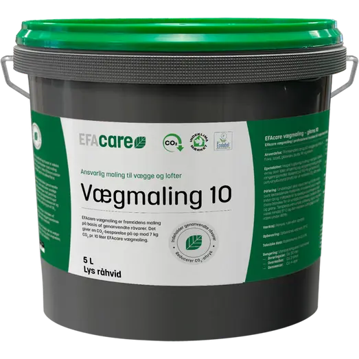 Efacare vægmaling glans 10 lys råhvid